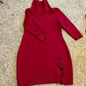 Ralph Lauren red sweater dress